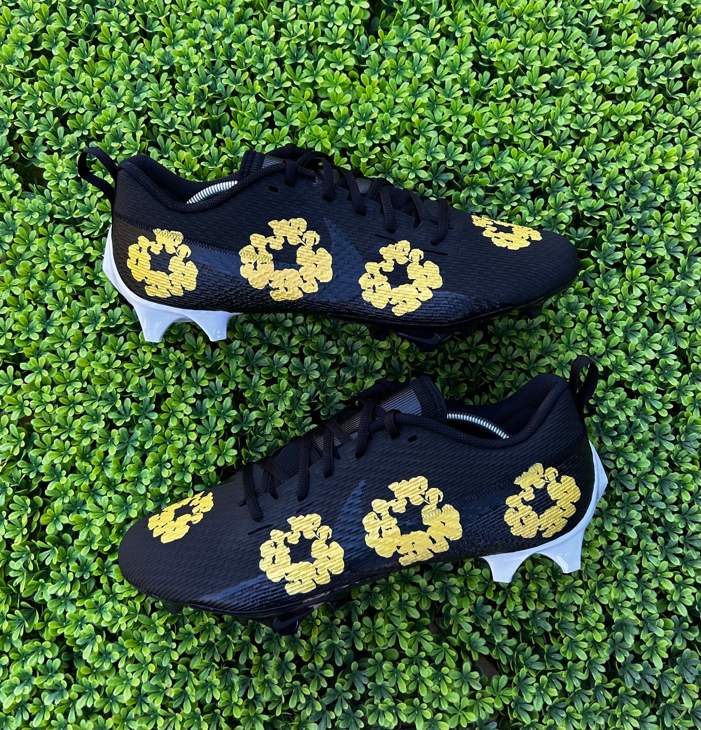 Custom floral Football Cleats