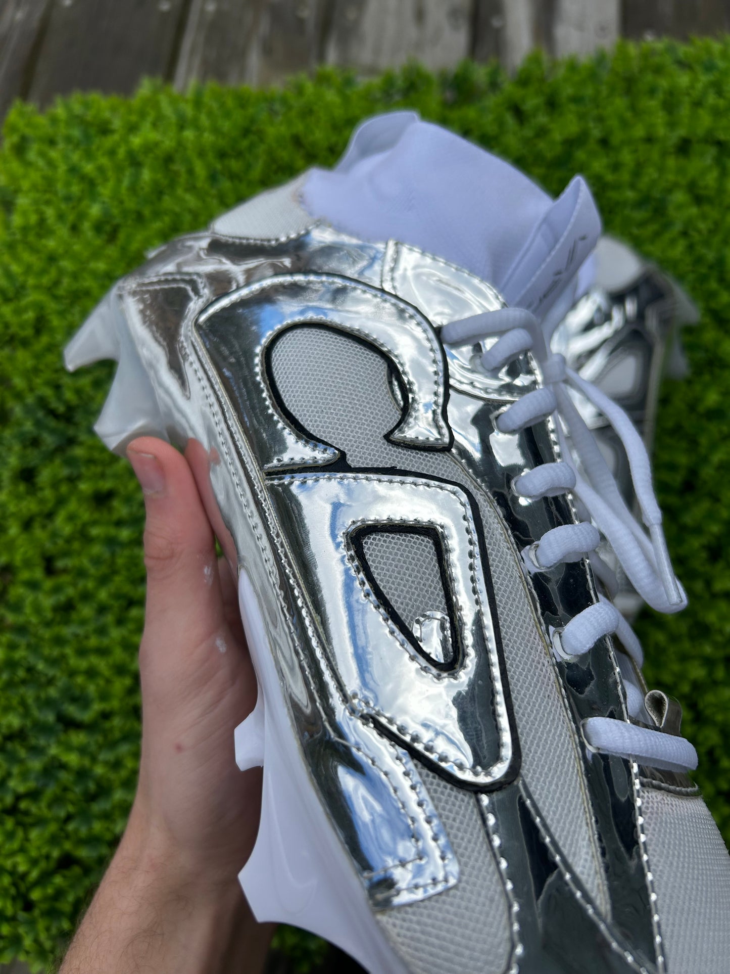 Custom CD Chrome Sewn Football Cleats