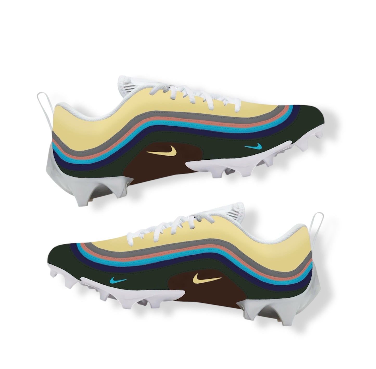 Custom sewn Icecream Air Max Football Cleats