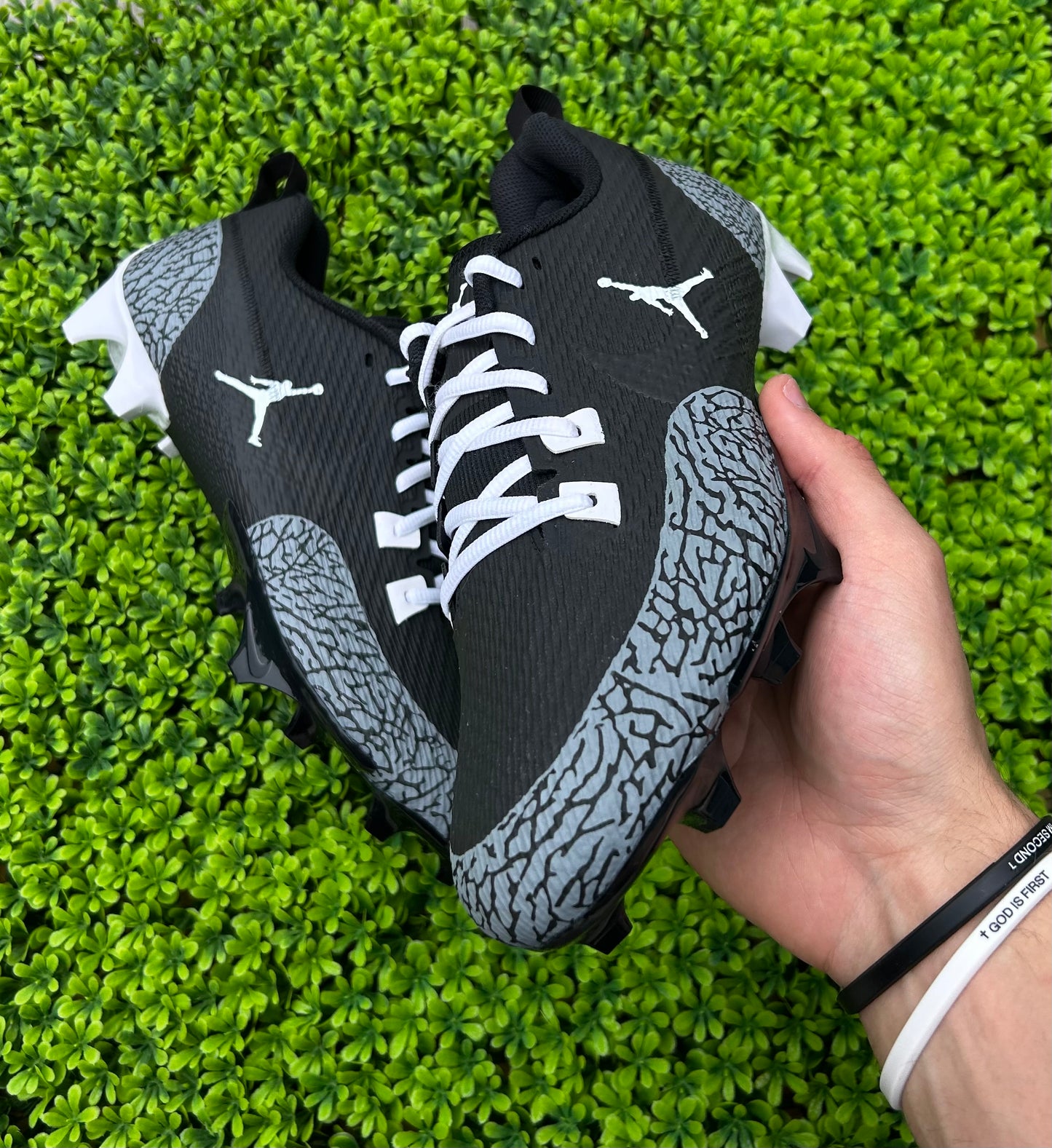 Custom (Elephant Print) Jordan Football Cleats