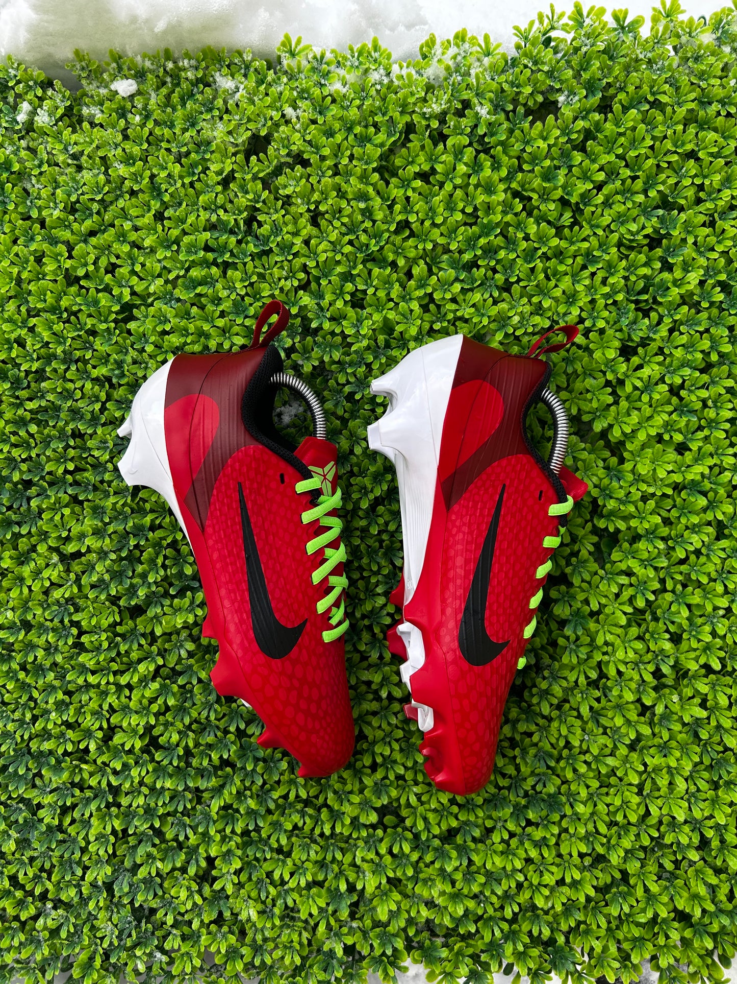 Custom KB Reverse Grinch Football Cleats