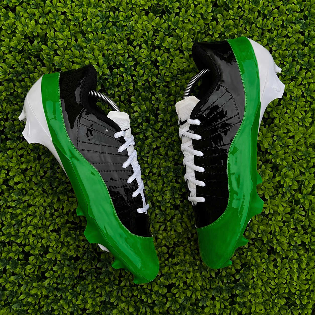 Custom Jordan 11 sewn Football Cleats