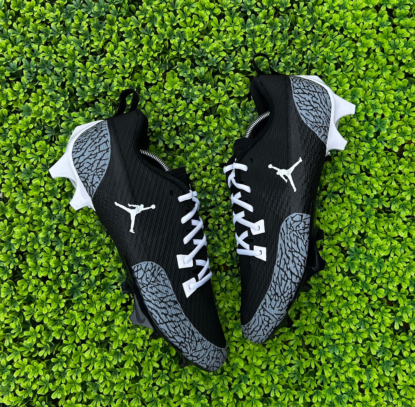 Custom (Elephant Print) Jordan Football Cleats
