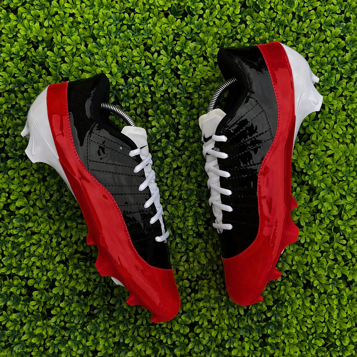 Custom Jordan 11 sewn Football Cleats