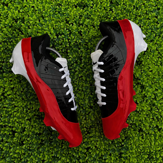 Custom Jordan 11 sewn Football Cleats