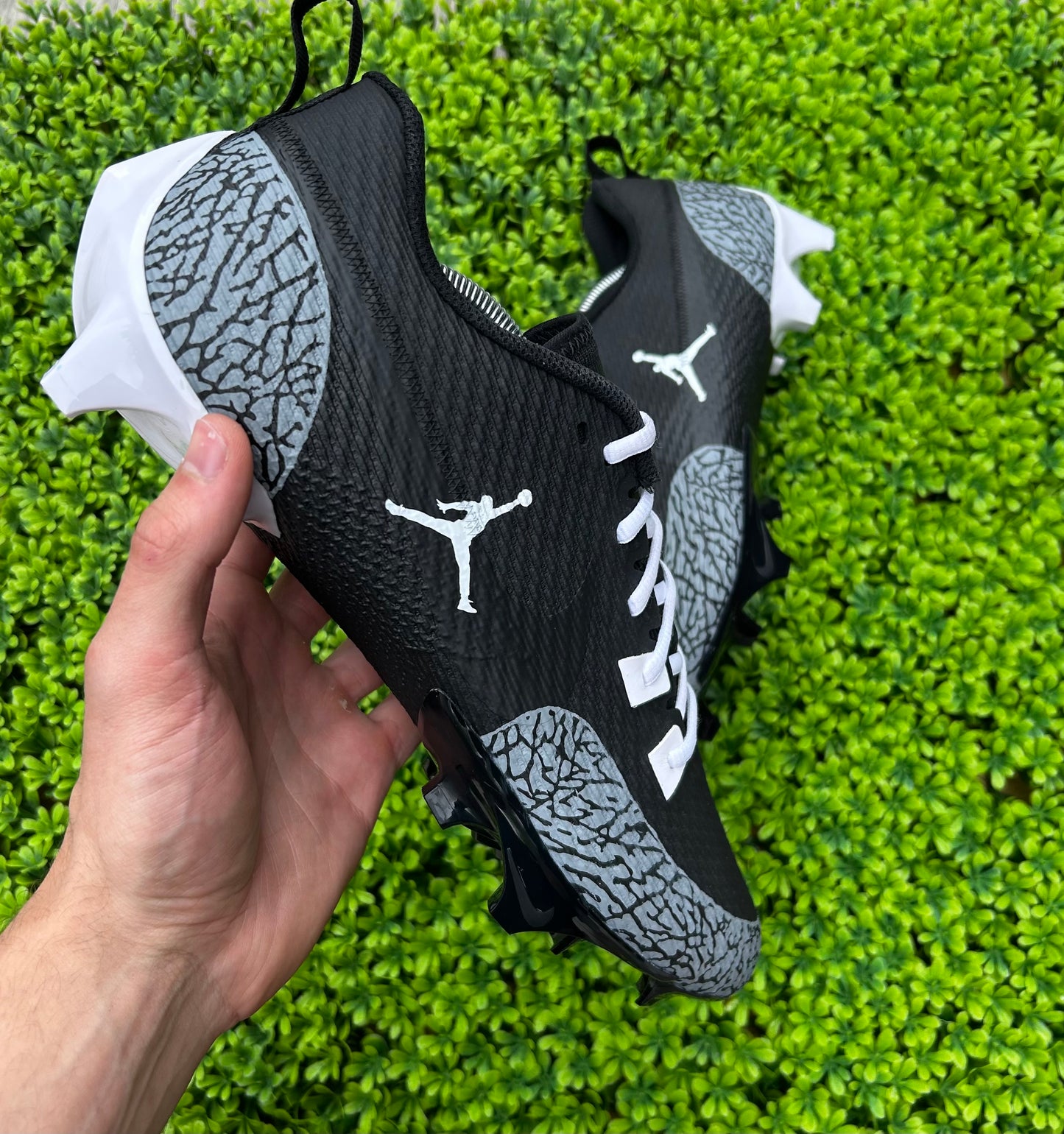 Custom (Elephant Print) Jordan Football Cleats