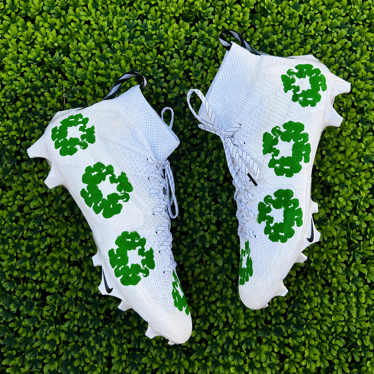 Custom Floral UT Football Cleats