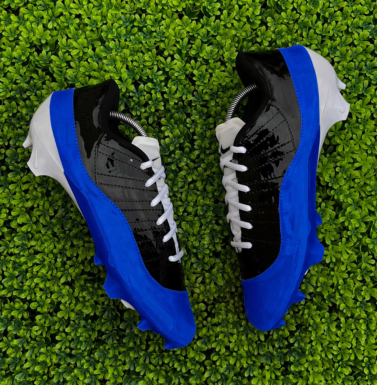 Custom Jordan 11 sewn Football Cleats