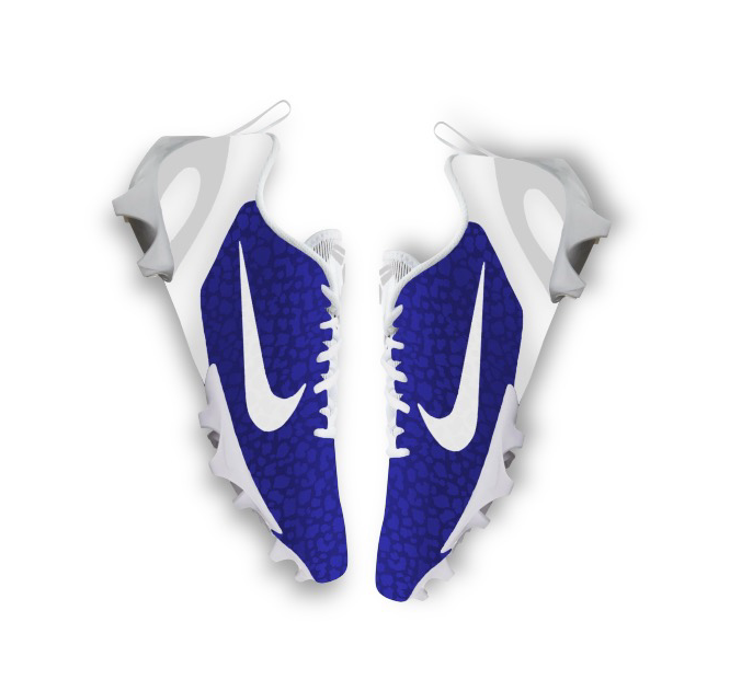 Custom KB Navy blue Football Cleats