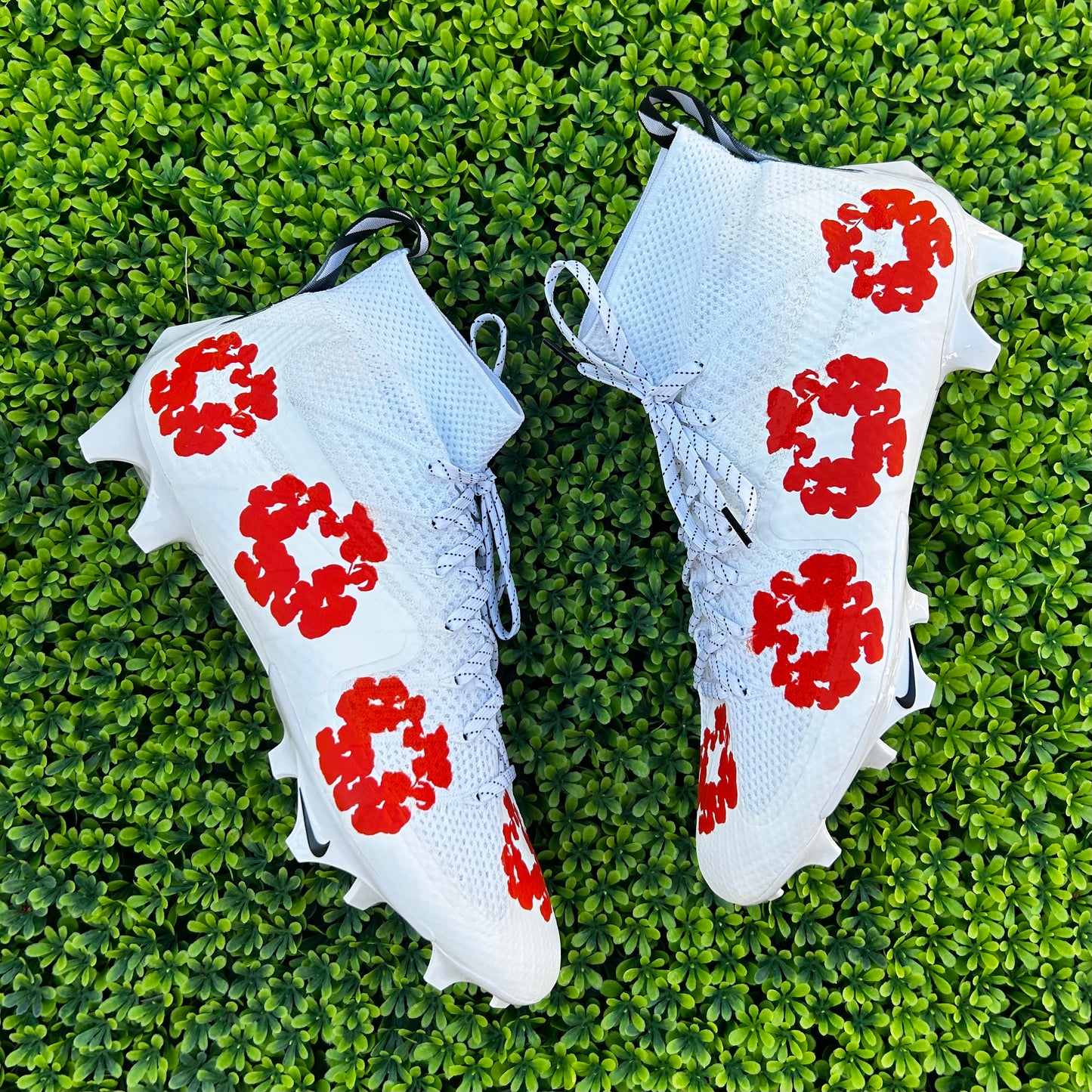 Custom Floral UT Football Cleats