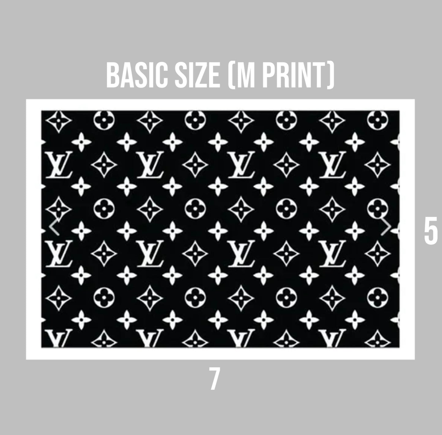 DIY Vinyl LV stencils 2x 5-7inch sheets