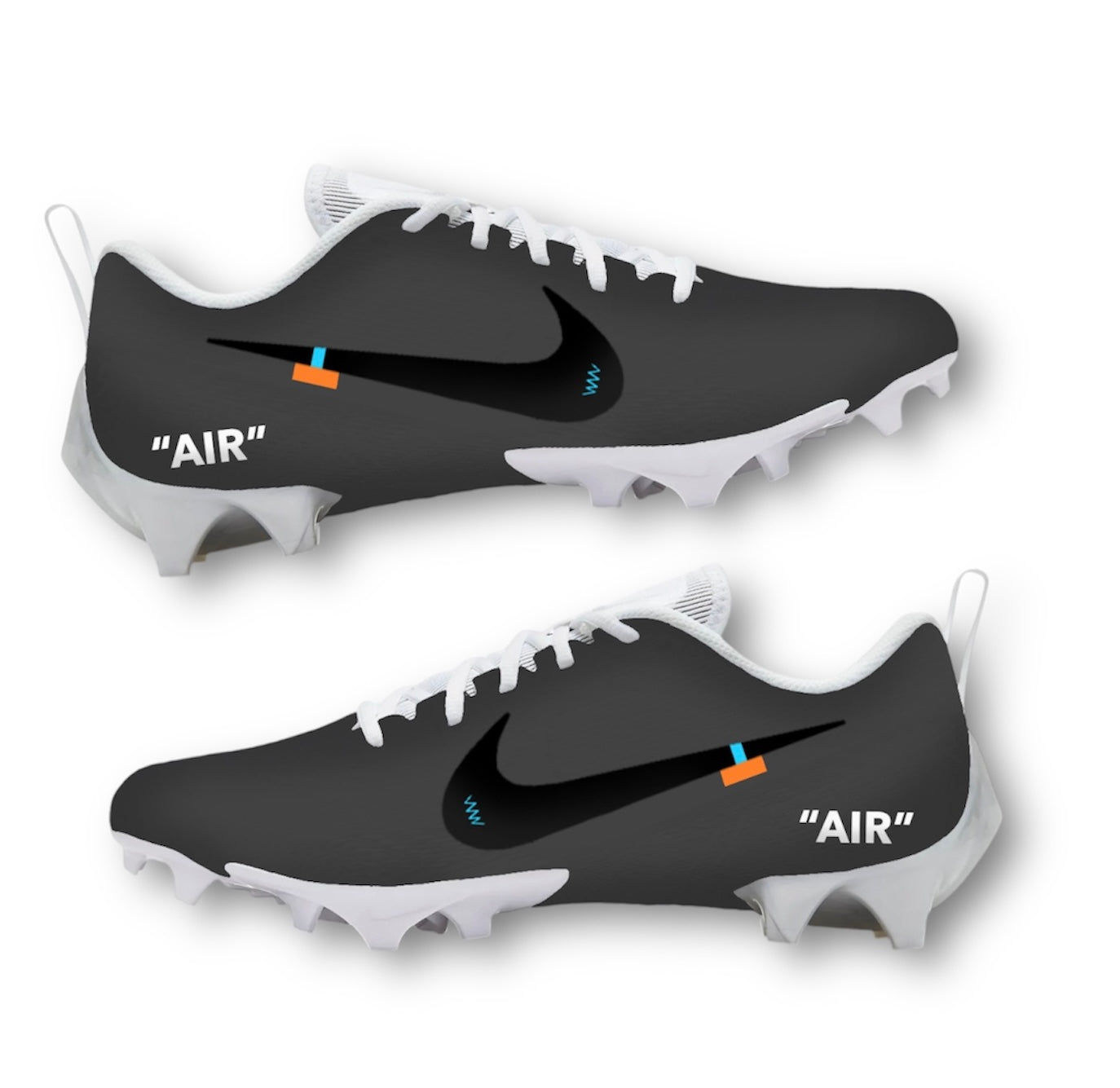 Custom OffW AIR Football Cleats