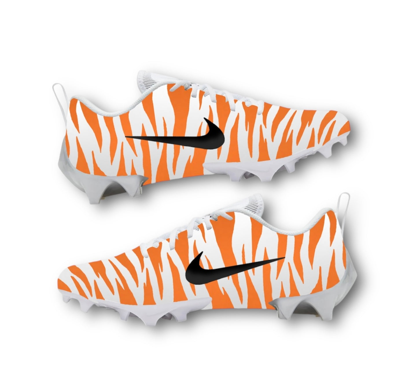 Custom Tiger Print Football Cleats