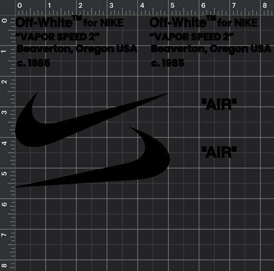 DIY Vinyl OffW stencil sheet (M 8inch-6inch)