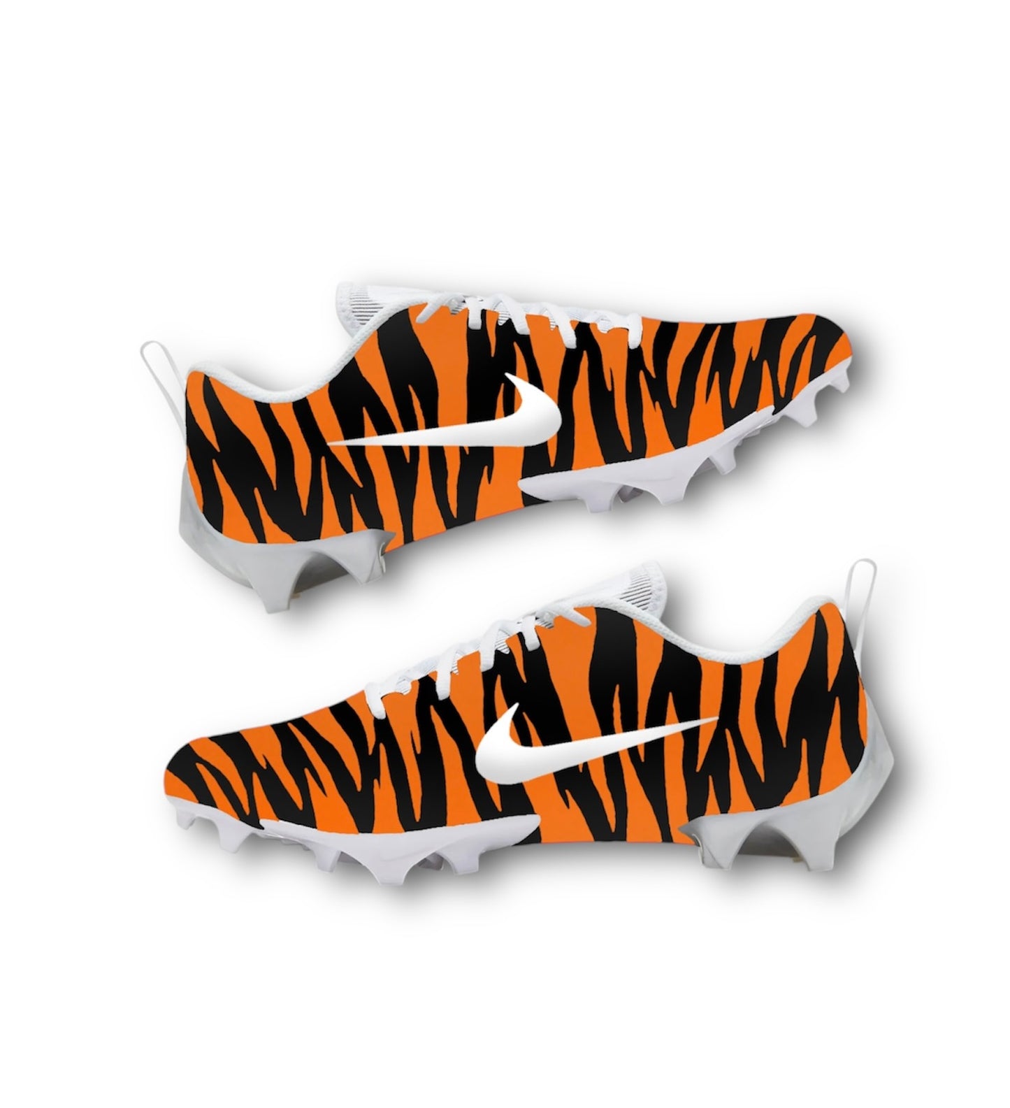 Custom Tiger Print Football Cleats