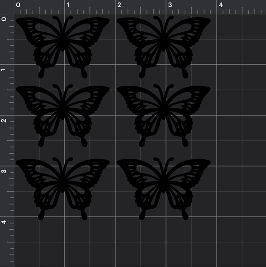 DIY Vinyl Butterfly stencil sheet (M 4inch-4inch)