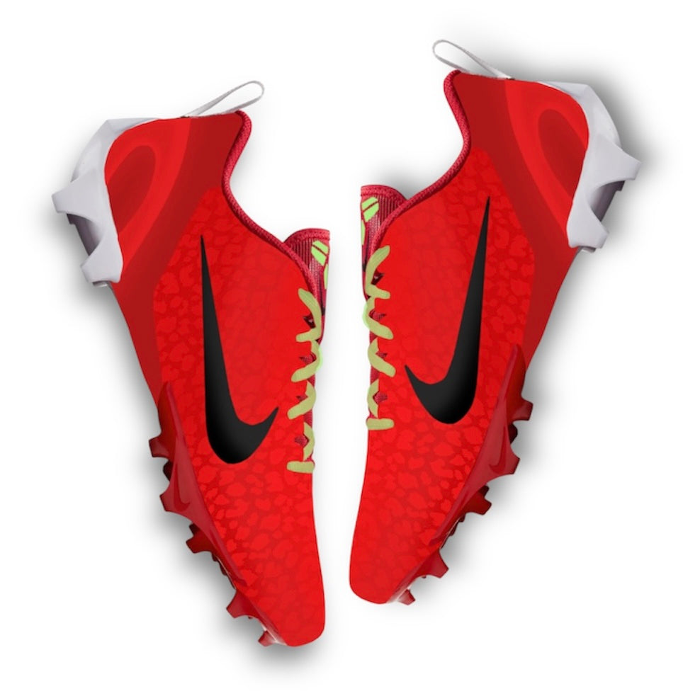 Custom KB Reverse Grinch Football Cleats