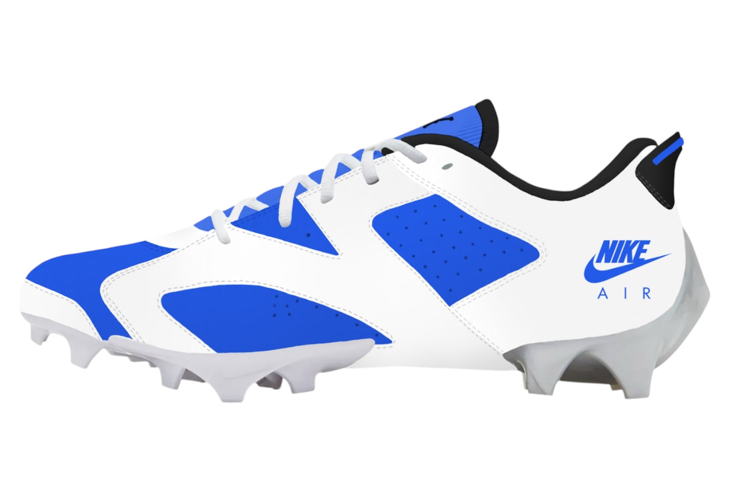 Custom Carmines 6s Sewn Football Cleats