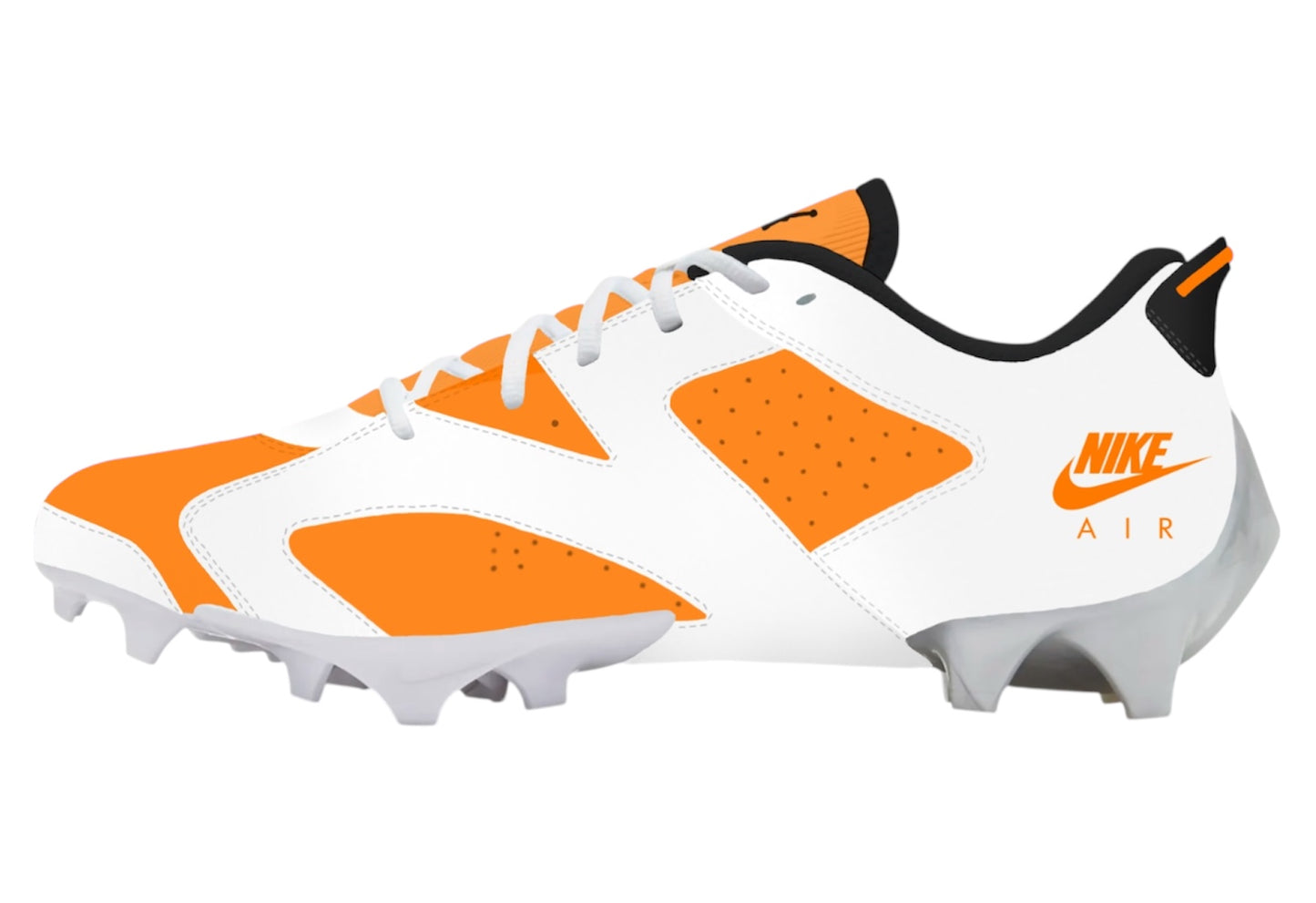 Custom Carmines 6s Sewn Football Cleats