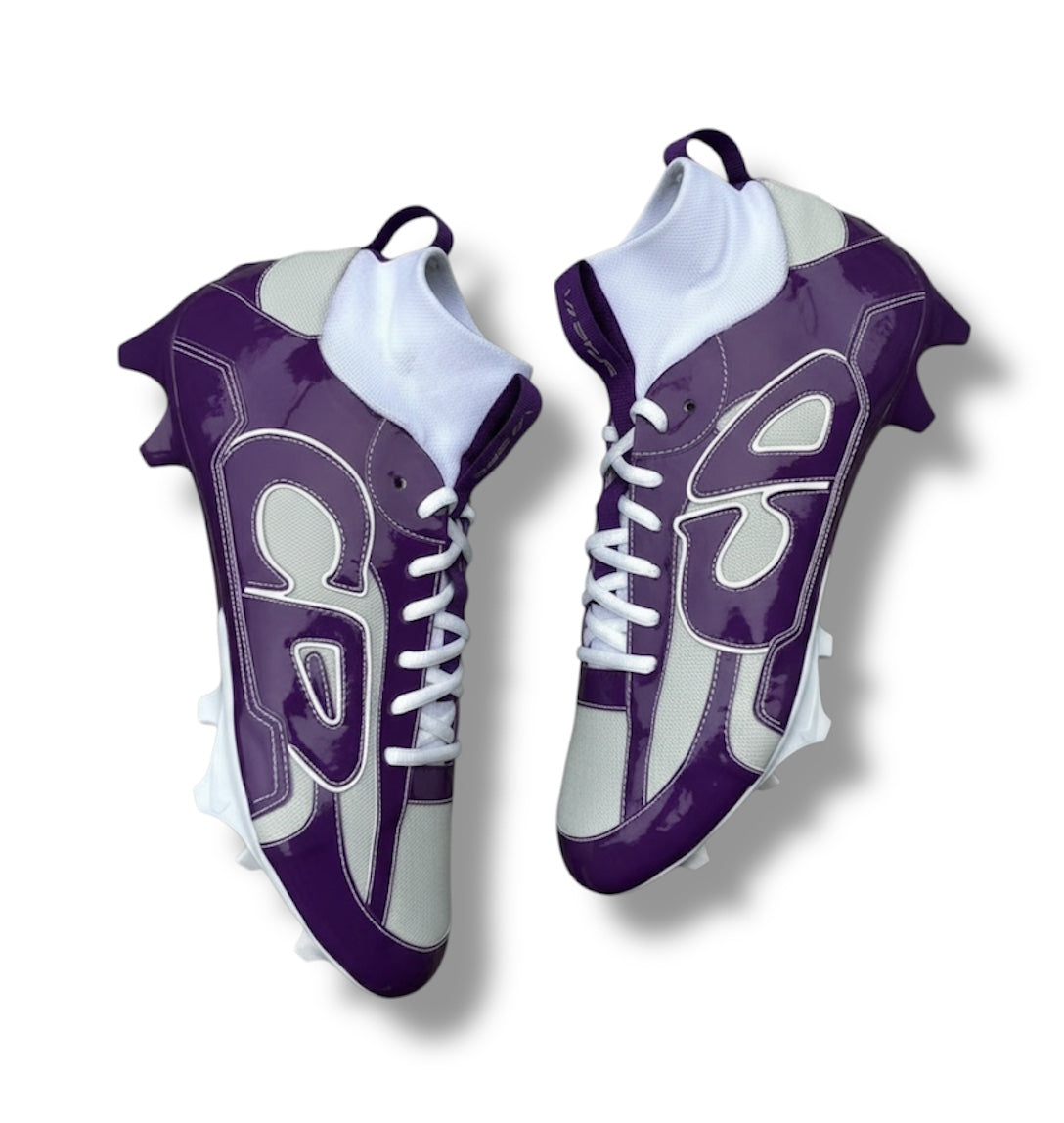 Custom CD Colored Sewn Football Cleats