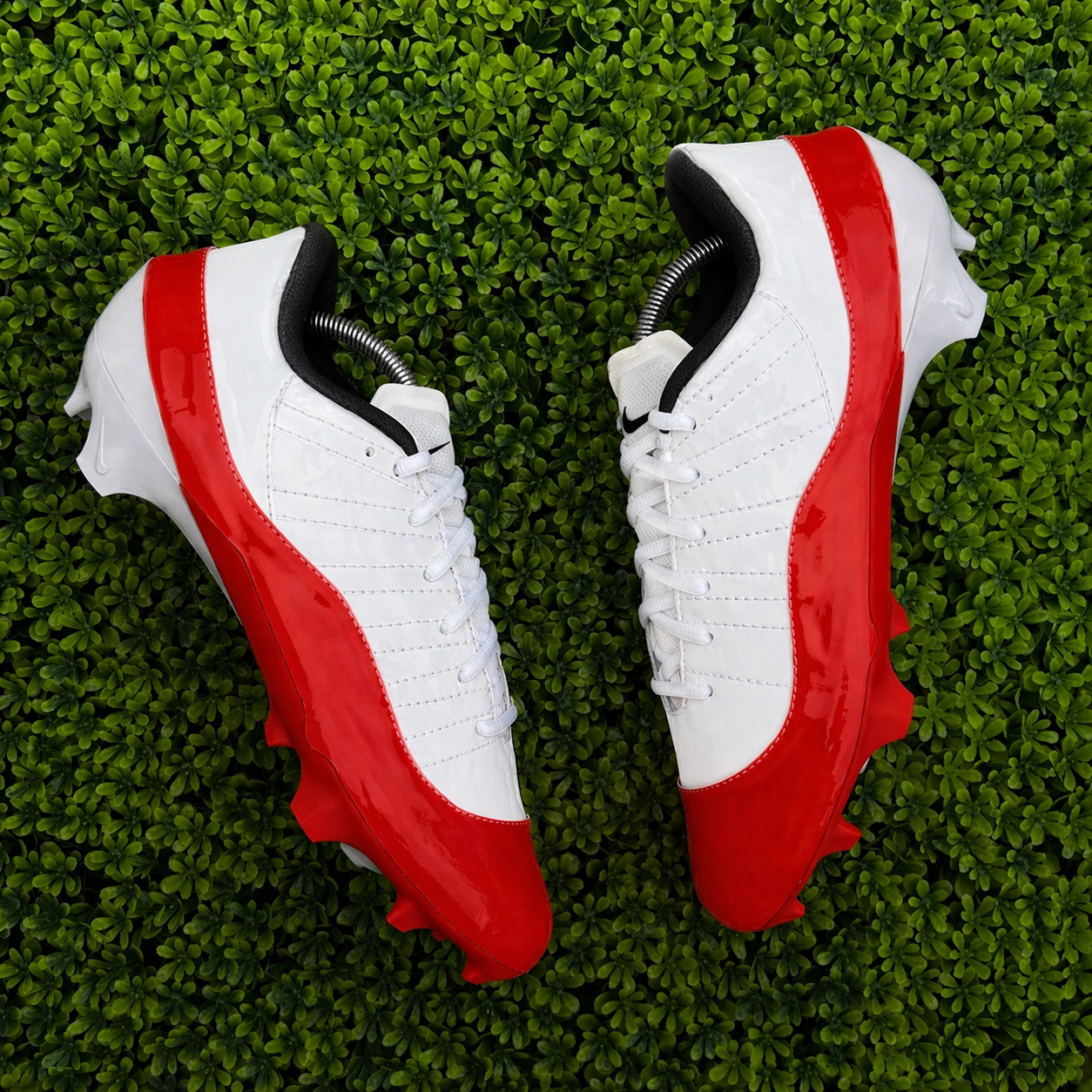 Custom Jordan 11 w sewn Football Cleats