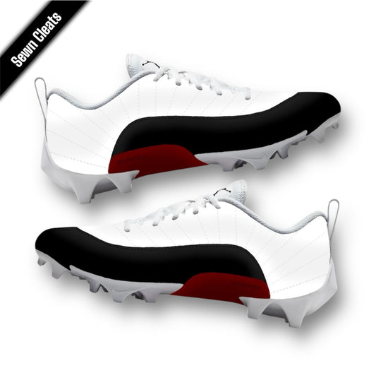 Custom Jordan 12 Sewn Football Cleats